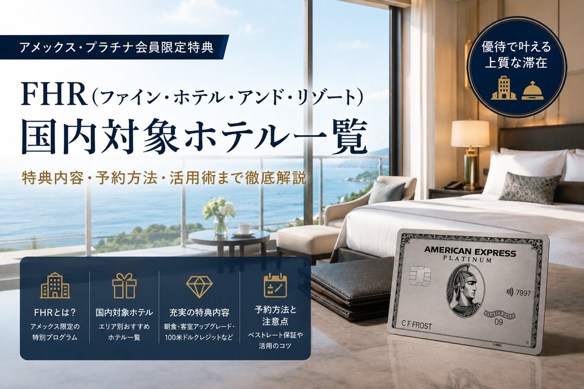 アメックスFHR日本の対象ホテル一覧