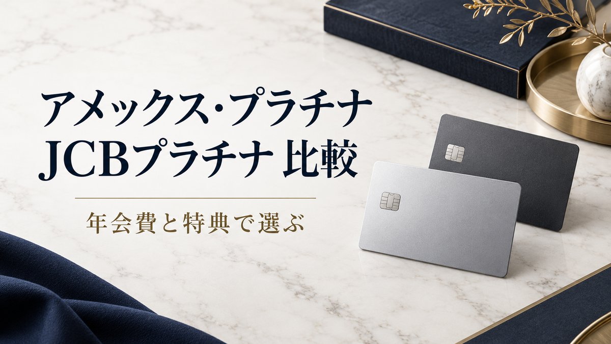 アメックス・プラチナとJCBプラチナを徹底比較｜年会費6倍の差はどこにある？のアイキャッチ画像