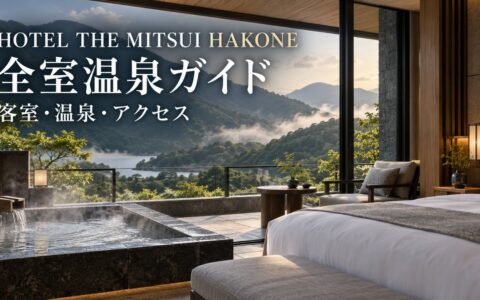 HOTEL THE MITSUI HAKONEガイドのアイキャッチ。全室温泉・客室・アクセスを解説