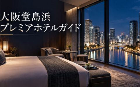 高層階の客室から堂島川と大阪の夜景を望む三井ガーデンホテル大阪堂島浜プレミアのイメージ