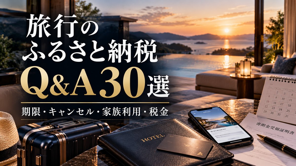 旅行のふるさと納税 よくある質問30選｜期限・キャンセル・家族利用・税金
