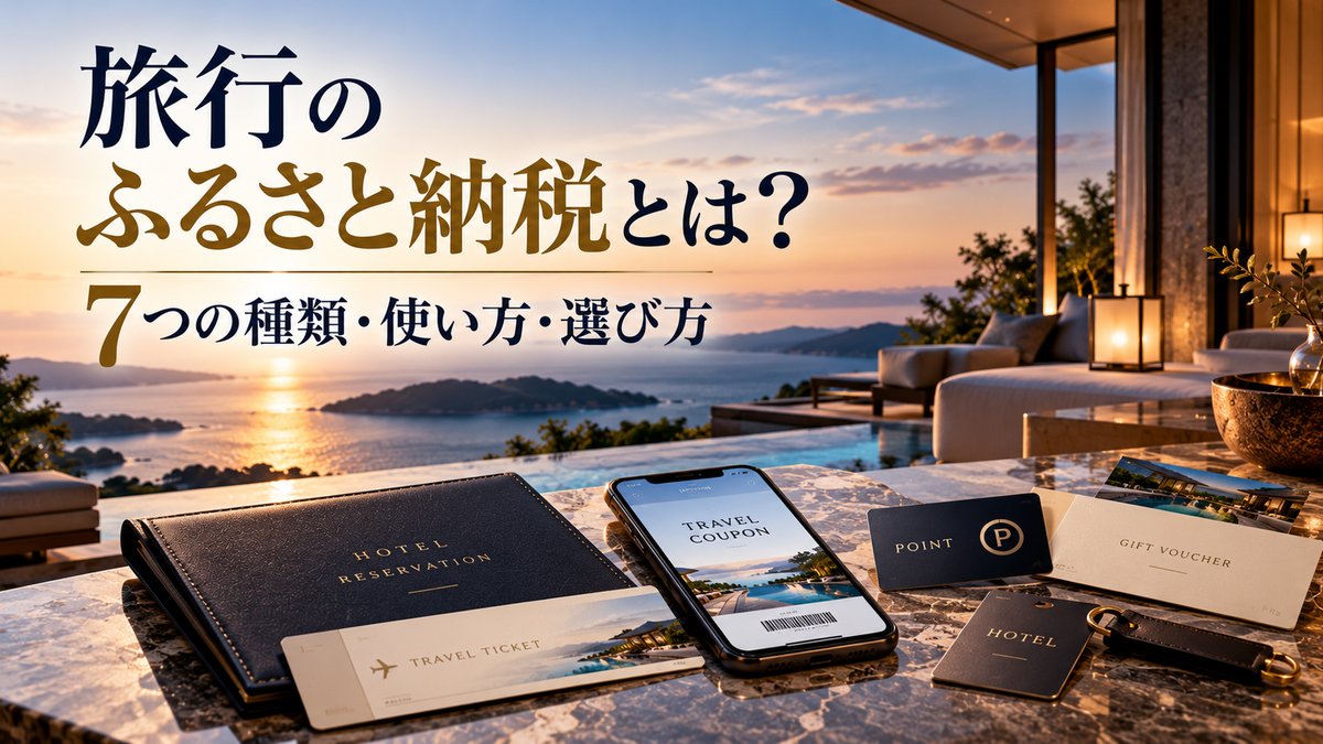 旅行のふるさと納税とは｜7つの種類・使い方・選び方を一次情報で解説