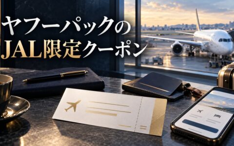 ヤフーパックのJAL限定クーポンを紹介する記事のアイキャッチ画像