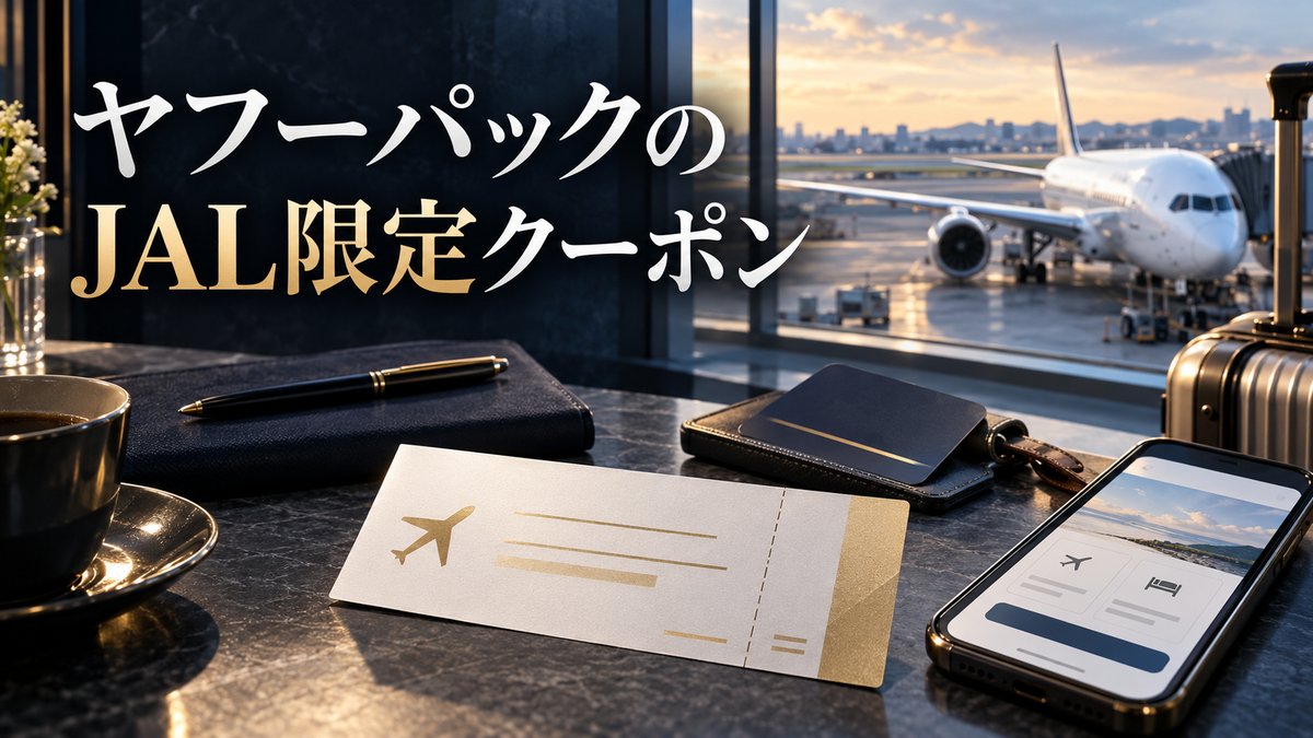 ヤフーパックのJAL限定クーポンを紹介する記事のアイキャッチ画像